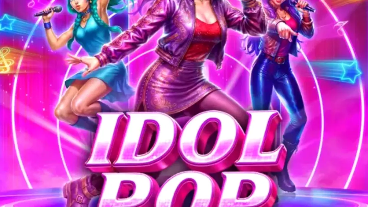 Idol Pop Fever slot game neon concert stage theme