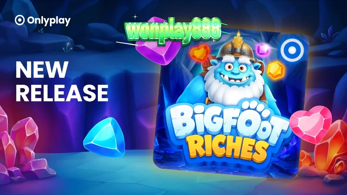Pemandangan hutan musim dingin yang misterius dengan elemen slot Bigfoot Riches